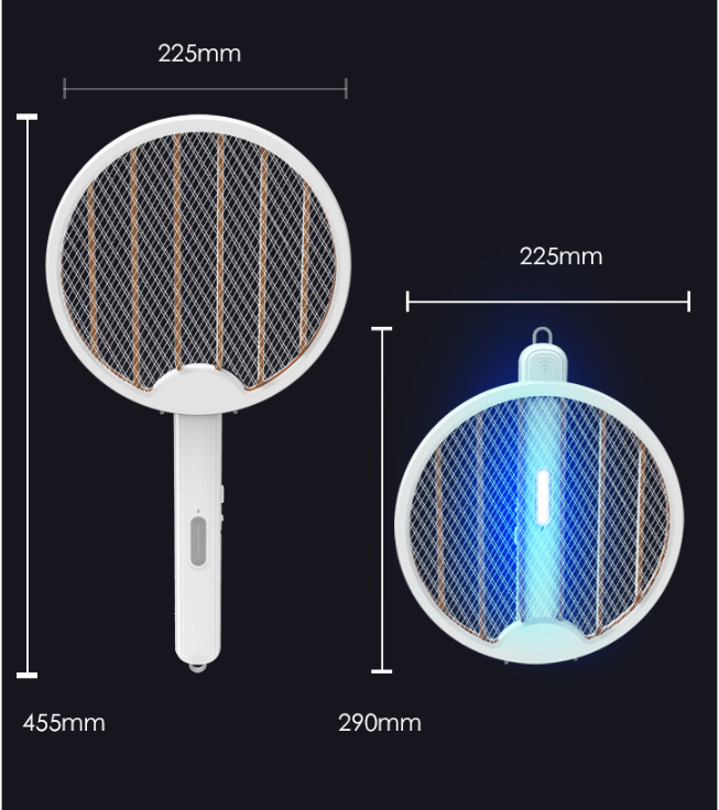 Angle-Adjustable Mosquito Killer Racket